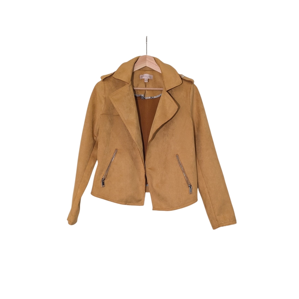 NWOT Philosophy Yellow Textile Suede-look Jacket, XS